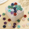 Natural Mother of pearl flower beans cutting bombe shape circle face for rings making bracelet small things colorful stone necklace 