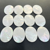 Natural Mother of pearl oval shape bigger pendant using for women jewelry making white shell for watch design disco beans 