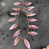 Natural Mother of pearl leaf shape cutting for earrings design women necklace making colorful shell small beans pretty things 