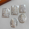 Natural Mother of pearl image cutting for pendant making bigger size embossment design women jewelry white shell animal 