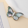 Natural Mother of pearl round cabochon butterfly design women jewelry beans parts necklace design making DIY fashion 