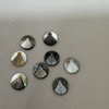 Natural Mother of pearl round shape cutting black cabochon women bracelet inlay making embossment design small beans necklace