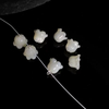 Natural Mother of pearl small beans flower shape cutting for earring women jewelry making DIY white shell chain parts handmade 