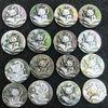 Natural Mother of pearl cat image cutting for pendant design making inlay round icons for necklace bigger cabochon round image 