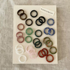 Natural Mother of pearl rings jewelry cutting women necklace design agate green stone lapis colorful jewelry fashion design onxy