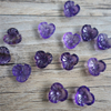 Natural Mother of pearl purple flower shape cutting for earrings design women jewelry making inlay rings DIY small beans colorful