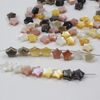 Natural Mother of pearl star shape carving earrings design making for women necklace small beans colorful star design bracelet 