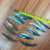 Natural Mother of pearl wings shape cutting for women pendant design making abalone shell long shape embossment cabochon 