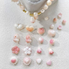 Natural Mother of pearl small beans for women jewelry inlay cabochon queen conch shell little star little flower bracelet DIY making
