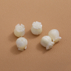 Natural Mother of pearl flower shape cutting white shell bracelet design small beans pretty things cabochon design embossment 
