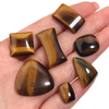 Natural Mother of pearl cabochon cutting for rings design tiger eyes stone square shape jewelry making design necklace inlay