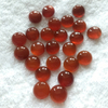Natural Mother of pearl round cabochon earrings design making red agate for jewelry bracelet using inlay design small beans 