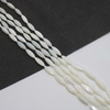 Natural Mother of pearl rice shape cutting for jewelry necklace making brown color lady bracelet beads ball cabochon icons design 