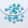 Natural Mother of pearl small heart cabochon for earring design blue stone jewelry inlay beans necklace star shape cutting things 