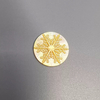Natural Mother of pearl round cabochon design cutting for jewelry inlay making round snow design embossment black shell 