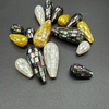 Natural Mother of pearl drop design abalone shell for chain women jewelry earring design making cabochon shape necklace DIY