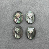 Natural Mother of pearl oval shape cutting icons making lady face image pendant white shell cameo inlay parts necklace design