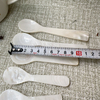 Natural Mother of pearl spoon design fork for lady style white shell jewelry making plate shape handmade DIY beauty design 
