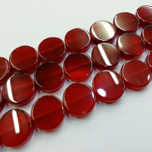 Natural Mother of pearl red agate round shape necklace making jewelry parts DIY bracelet pendant design cabochon shape 