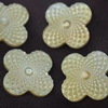 Natural Mother of pearl jewelry inlay design making flower black shell cabochon cutting face carving for pendant for earring design