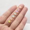 Natural Mother of pearl oval shape cabochon cutting for earrings design making opal stone small beans necklace parts using inlay 