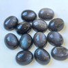 Natural Mother of pearl oval cabochon cutting rings design inlay making obsidian stone small beans women jewelry using cabochon