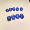 Natural Mother of pearl oval shape cutting for earrings design making women jewelry blue stone cabochon design moonstone 