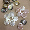 Natural Mother of pearl pretty things for jewelry flower design cutting for women necklace making earrings small beans cabochon shape 