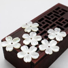 Natural Mother of pearl brooch design making flower shape cutting pink color small beans for earrings women jewelry yellow color