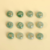Natural Mother of pearl letter cutting round shape small parts for bracelet making girl jewelry design colorful stone rose crystal 