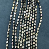 Natural Mother of pearl oval shape cutting black beans oval cabochon for necklace bombe face for inlay jewelry shining cabochon 