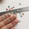 Natural Mother of pearl butterfly shape cutting small beans abalone shell shining face for inlay design earrings women jewelry 