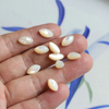 Natural Mother of pearl small beans cabochon face cutting marquize shape for women earrings design inlay making pretty things