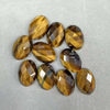 Natural Mother of pearl oval cabochon cutting tiger eyes rings inlay necklace making small beans women jewelry design using 