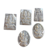 Natural Mother of pearl image cutting for pendant making bigger size embossment design women jewelry white shell animal 