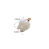 Natural Mother of pearl flower shape cutting small things for bracelet design women jewelry making white shell necklace earrings