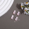 Natural Mother of pearl pink beans animal design cutting pretty things cat design for necklace making small parts girl gift jewelry