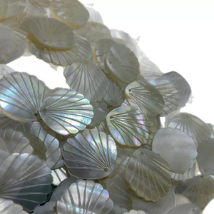 Natural Mother of pearl cabochon shape design for jewelry design making small beans carving by rings women necklace using