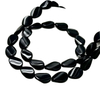 Natural Mother of pearl oval shape cutting onxy free shape for women necklace making design DIY small parts chain design black