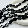 Natural Mother of pearl oval shape cutting onxy free shape for women necklace making design DIY small parts chain design black