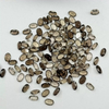 Natural Mother of pearl oval shape cutting cabochon smoky quartz fce cutting for rings inlay making women jewelry gray crystal beans