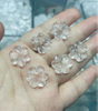 Natural Mother of pearl flower design cutting white crystal for earrings making inlay lady jewelry rings fashion things small parts beans 