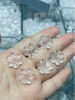 Natural Mother of pearl flower design cutting white crystal for earrings making inlay lady jewelry rings fashion things small parts beans 