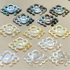 Natural Mother of pearl cabochon for watch design making flower shape small beans women jewelry inlay design rose design thin