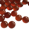 Natural Mother of pearl disco cabochon for rings inlay design red agate round shape higt thickness small beans women jewelry DIY