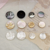 Natural Mother of pearl animal design cutting for jewelry pendant making inlay design sky small beans for bracelet yellow shell 