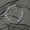 Natural Mother of pearl small beans cutting necklace design for jewelry cabochon shape little things shiny parts bombe face circle 
