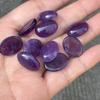 Natural Mother of pearl oval cabochon for rings making Amethyst women necklace inlay design big size fashion design DIY