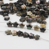 Natural Mother of pearl star shape carving earrings design making for women necklace small beans colorful star design bracelet 