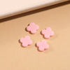 Natural Mother of pearl clover shape cutting small beans for bracelet inlay making colorful stone flower design women fashion necklace 